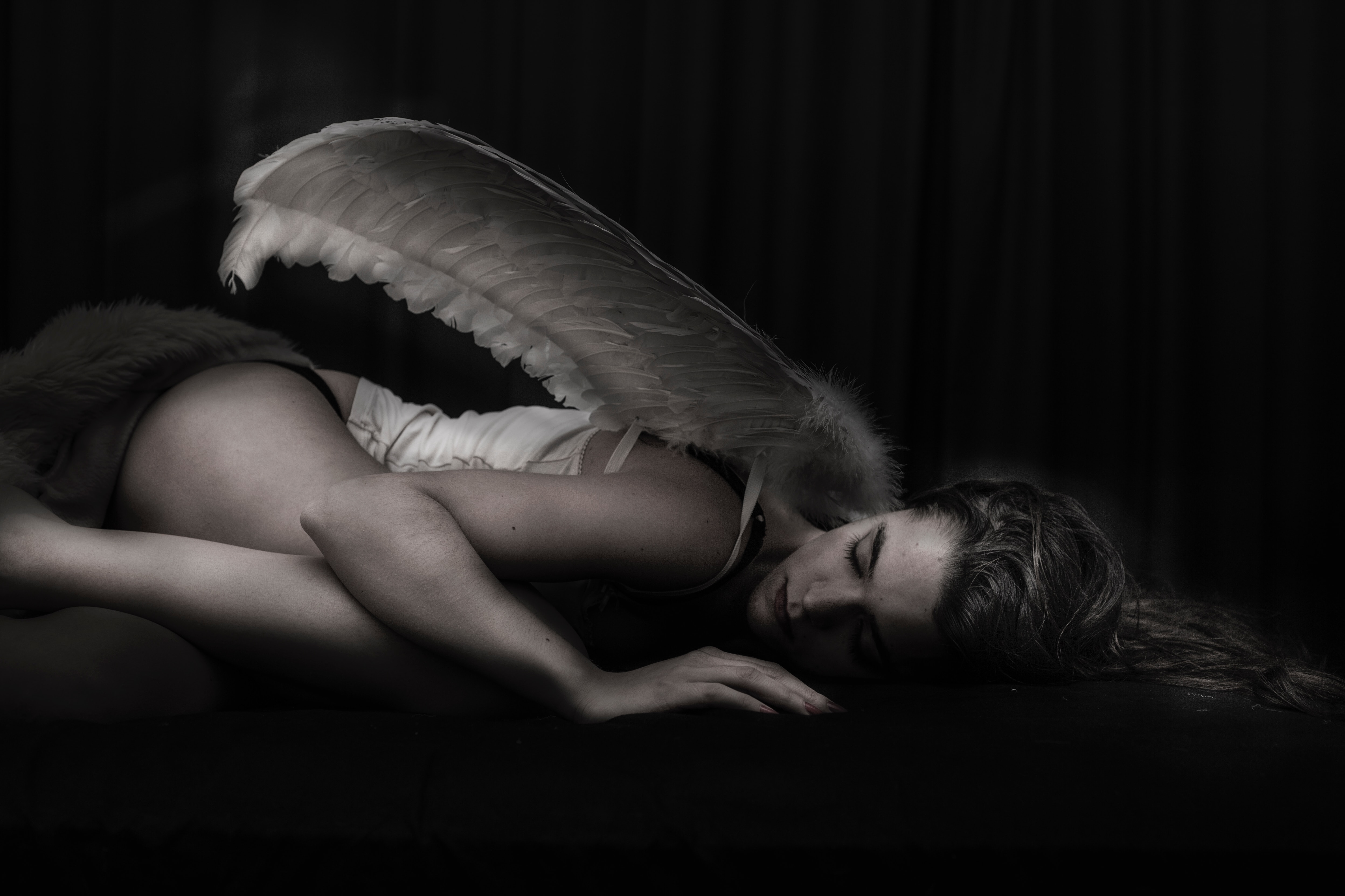 a sleeping angel